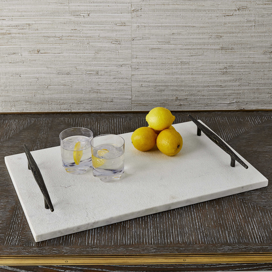 GET A GRIP TRAY - WHITE MARBLE