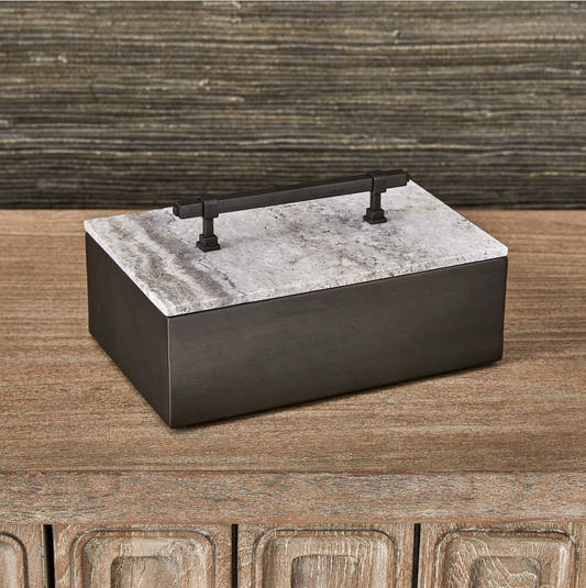 TRAVERTINE COFFER