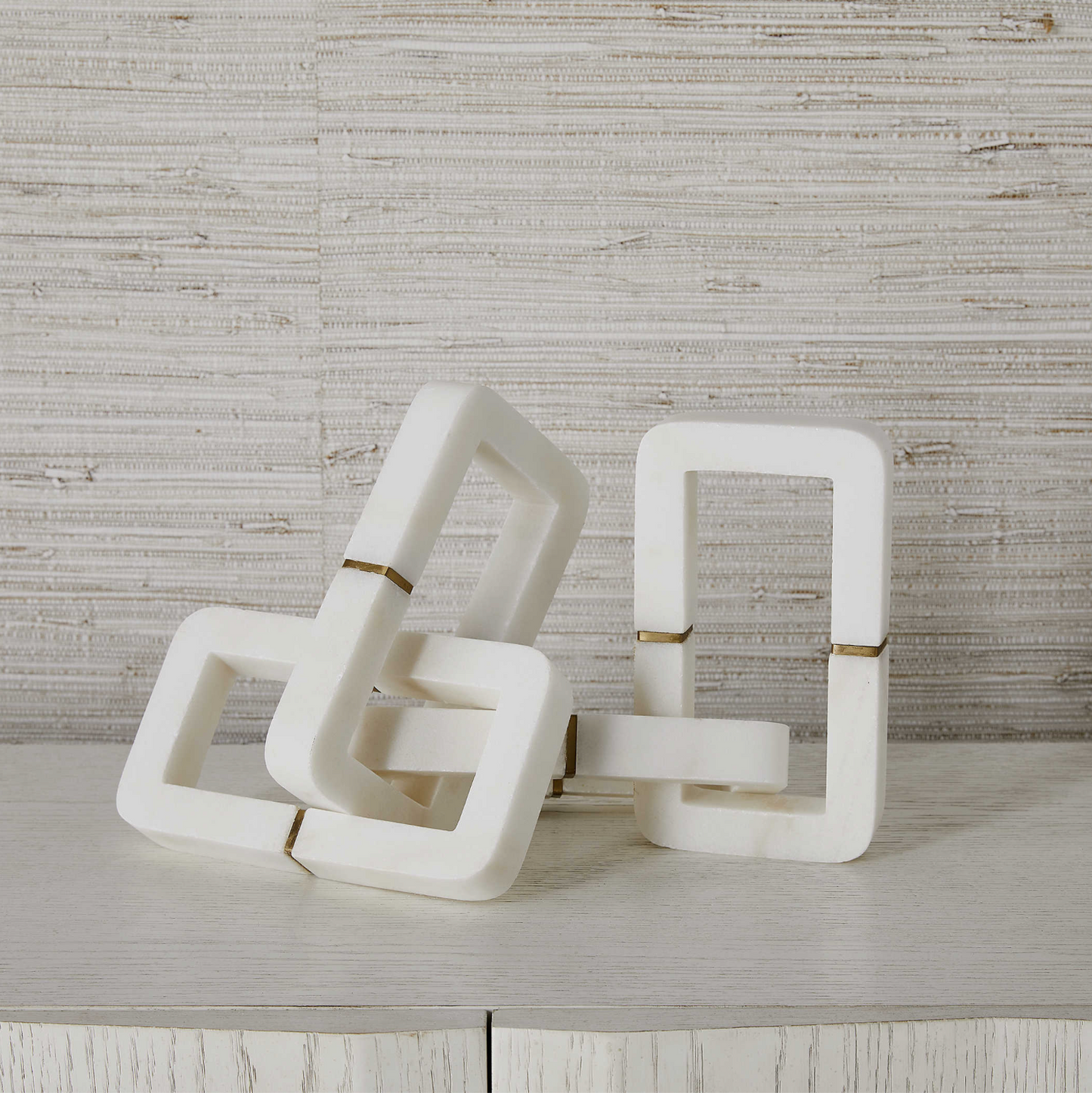 CONNECTION SCULPTURE - WHITE MARBLE