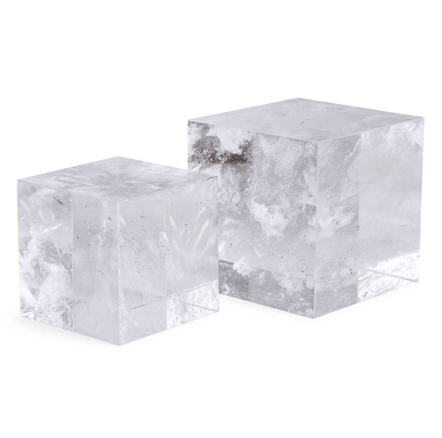 CUBE RISERS/SCULPTURES, S/2 - MANMADE QUARTZ