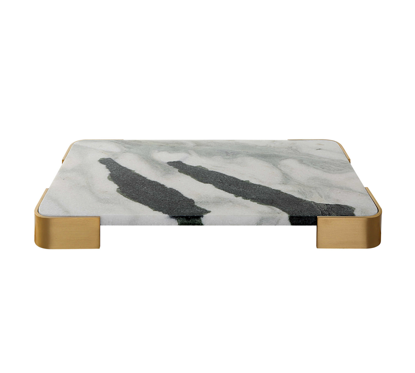 ELEVATED TRAY/PLATEAU - PANDA MARBLE MEDIUM