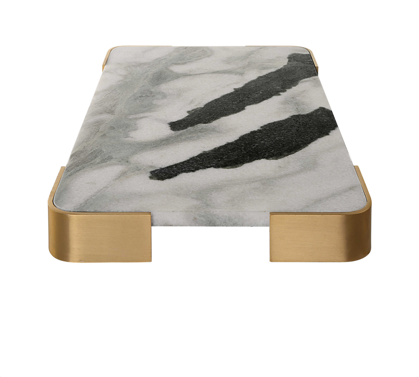 ELEVATED TRAY/PLATEAU - PANDA MARBLE MEDIUM