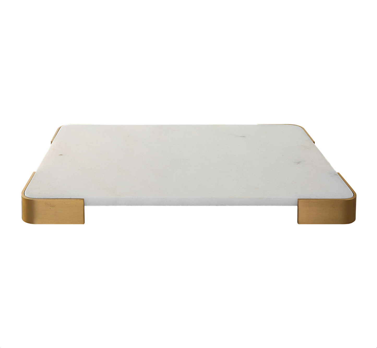 ELEVATED TRAY/PLATEAU - WHITE MARBLE LARGE