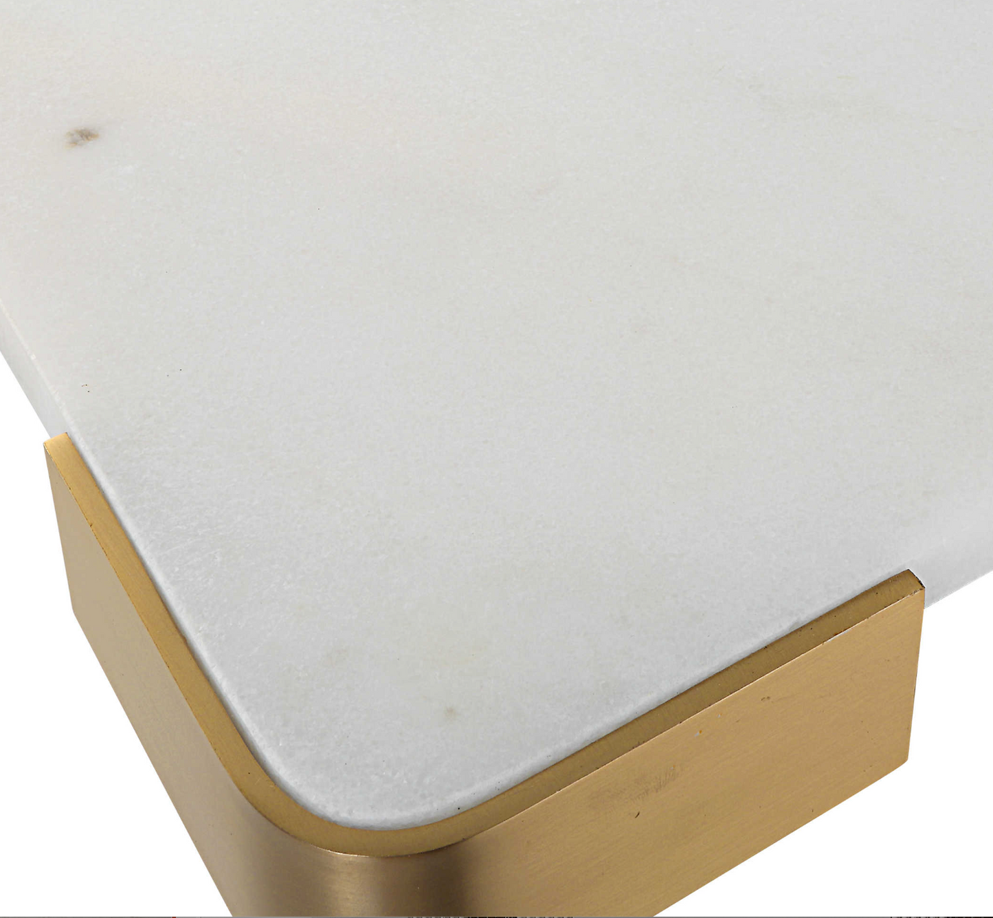 ELEVATED TRAY/PLATEAU - WHITE MARBLE LARGE