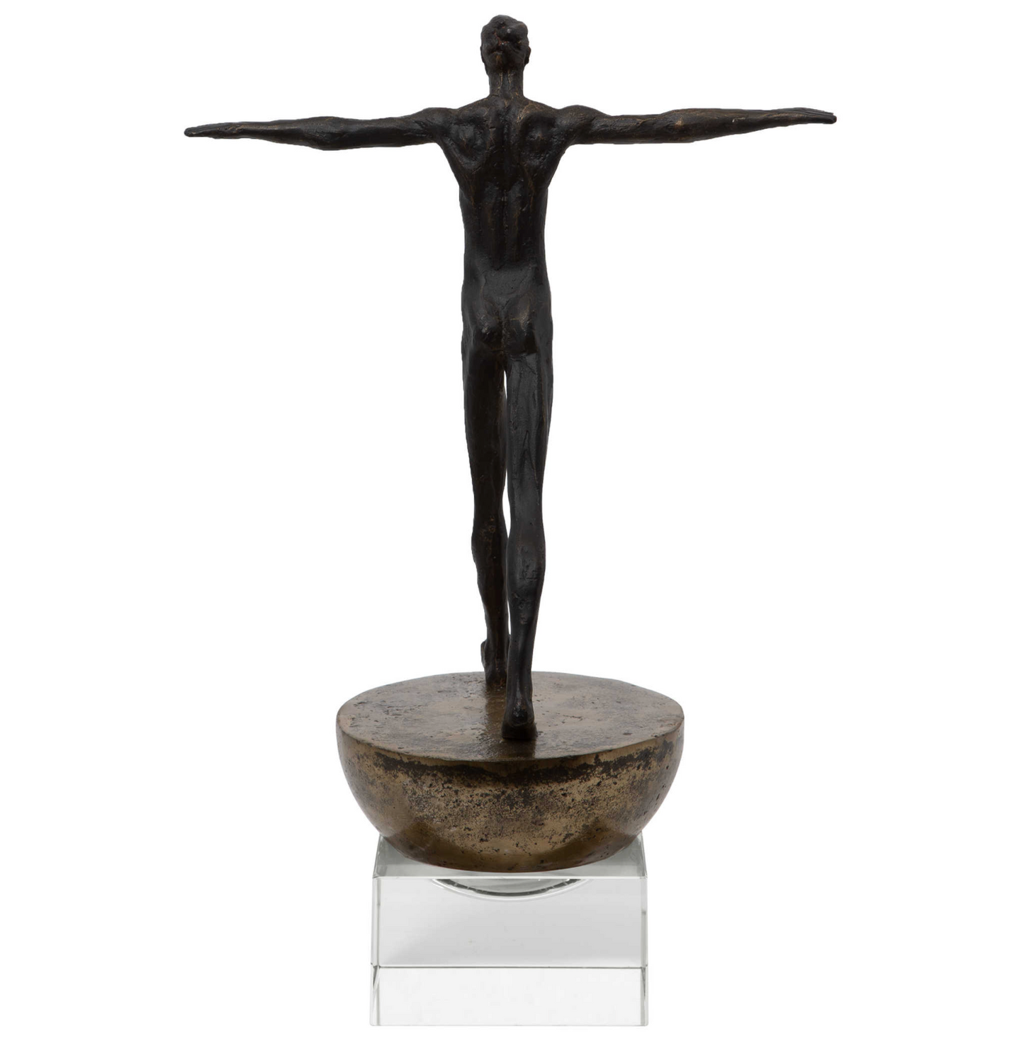 MAN FINDING BALANCE SCULPTURE