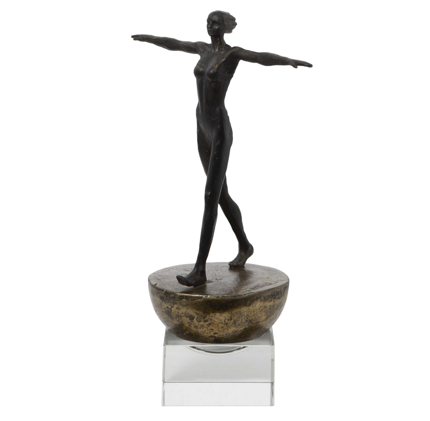 MAN'S WOMAN FINDING BALANCE SCULPTURE