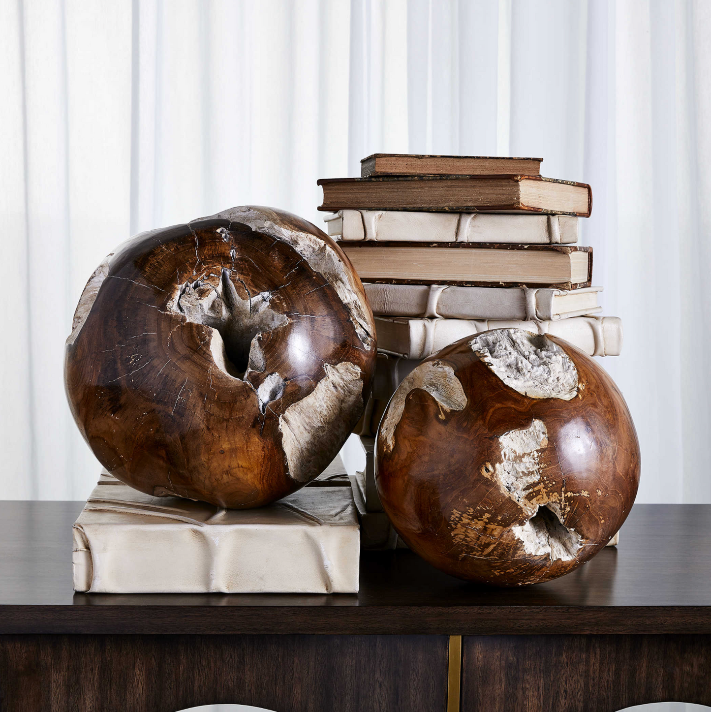 TEAK ROUNDS, S/2