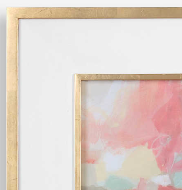 A TOUCH OF BLUSH AND ROSEWOOD FENCES FRAMED PRINTS, S/2