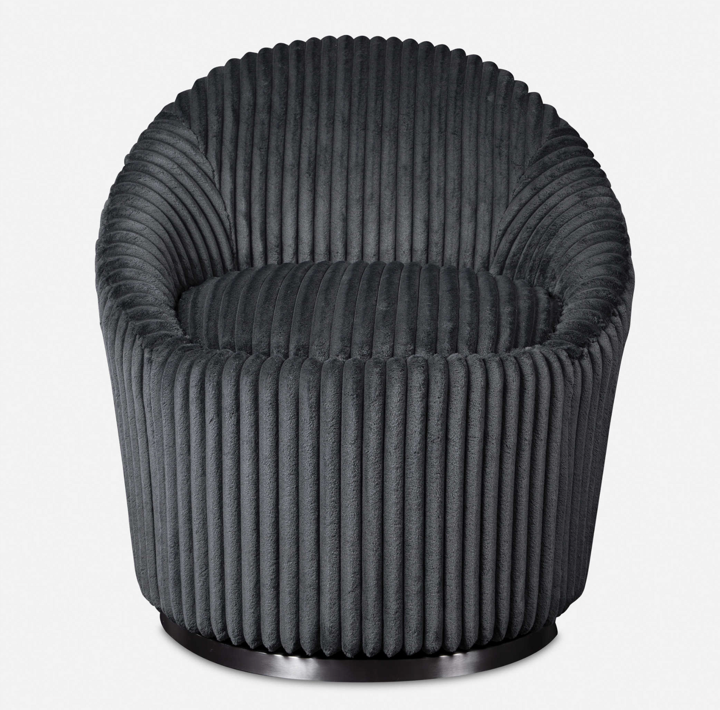 CRUE SWIVEL CHAIR GUNMETAL