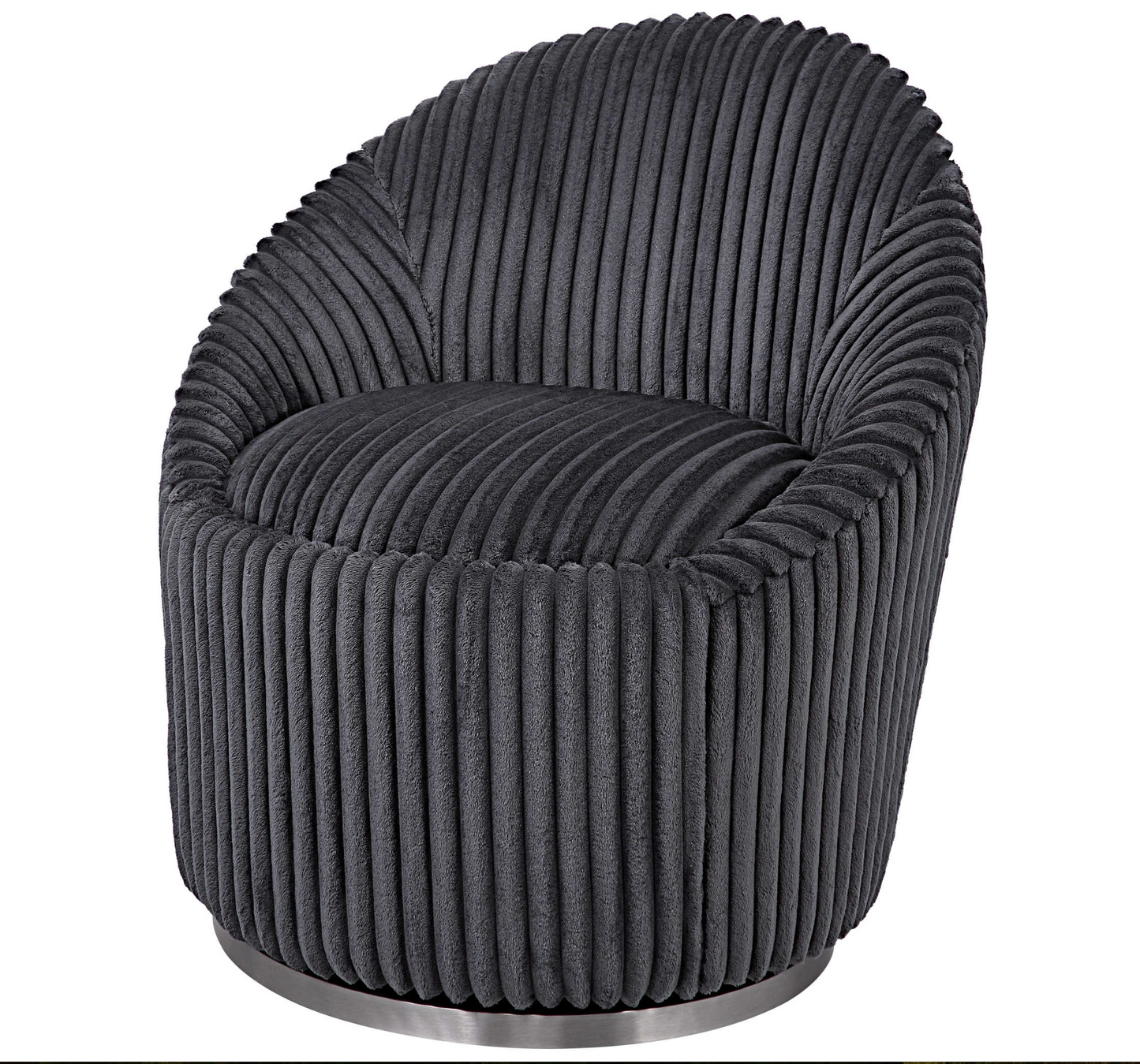 CRUE SWIVEL CHAIR GUNMETAL