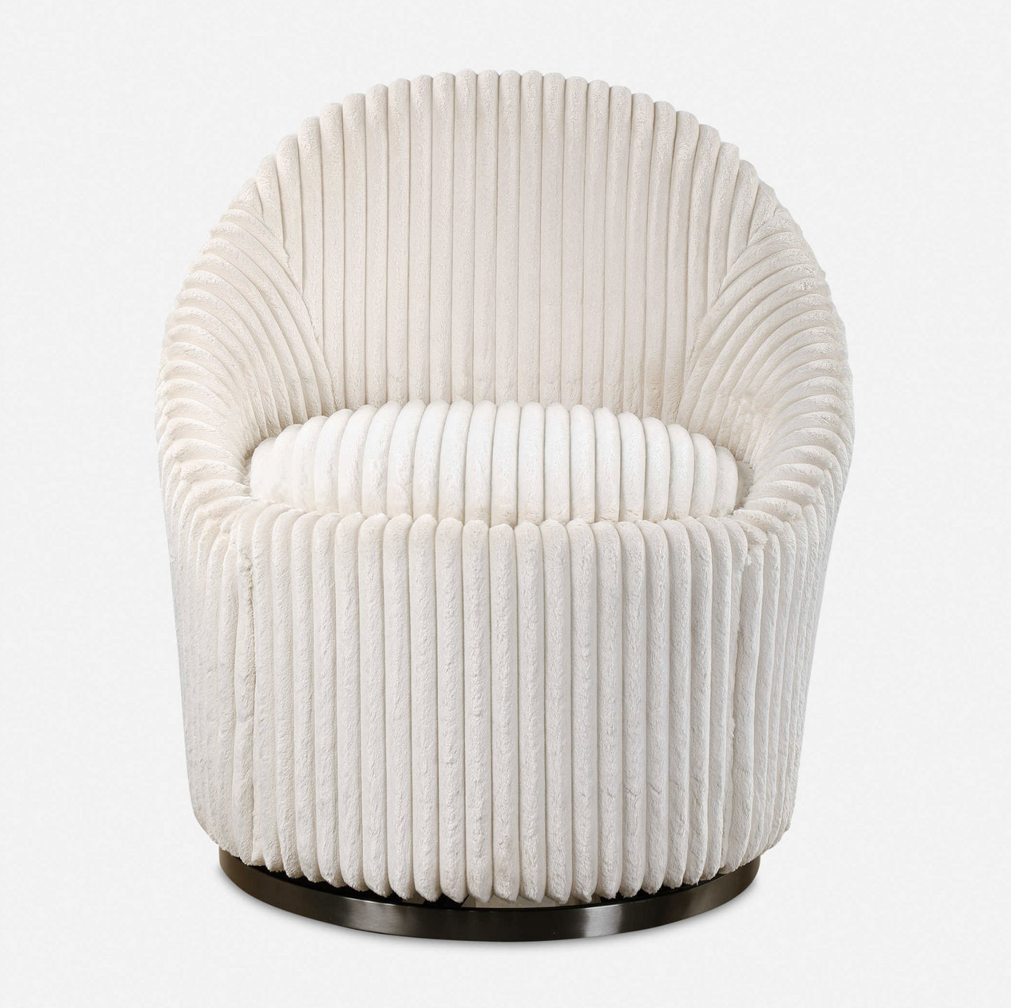 CRUE SWIVEL CHAIR IVORY