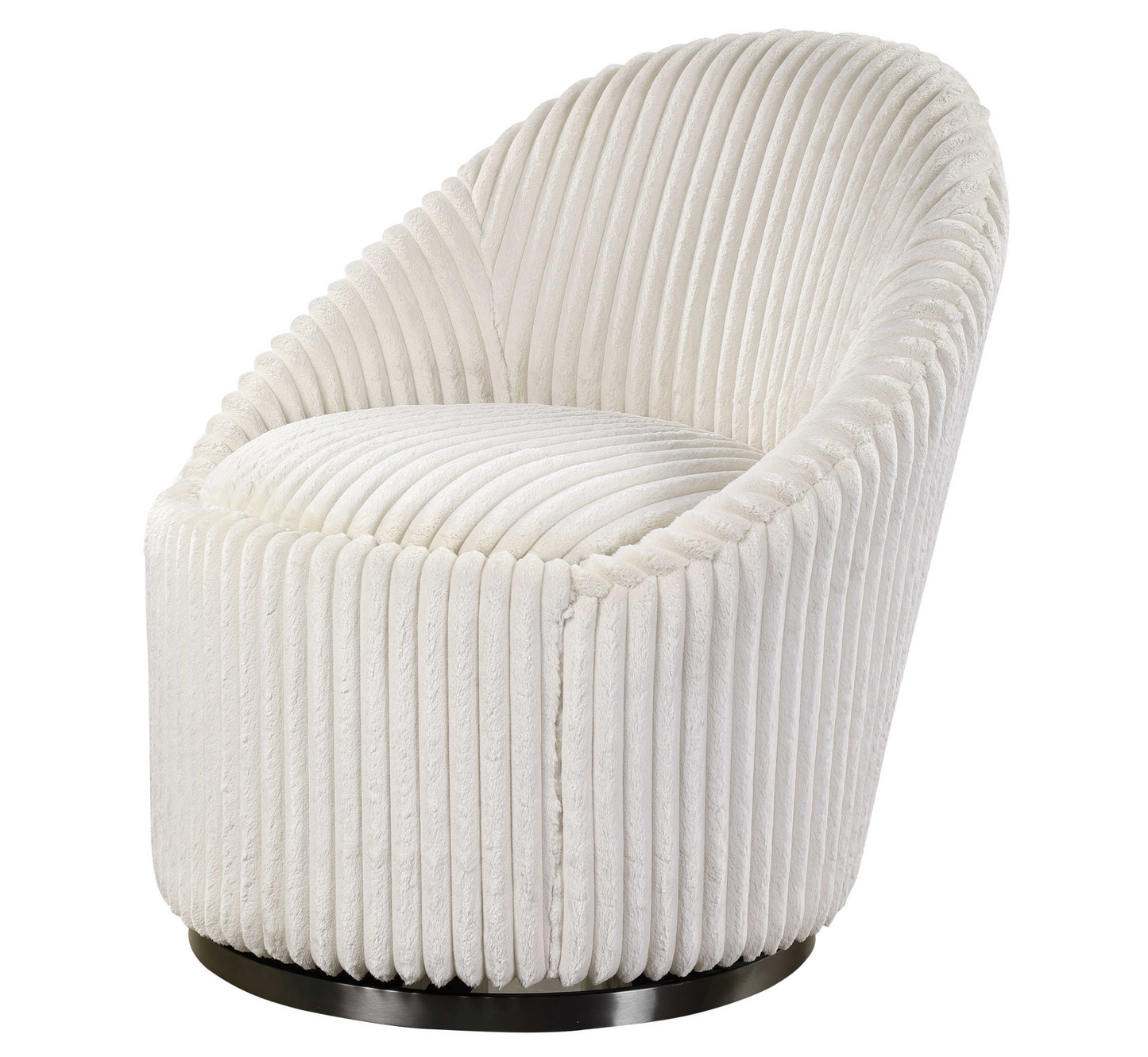 CRUE SWIVEL CHAIR IVORY