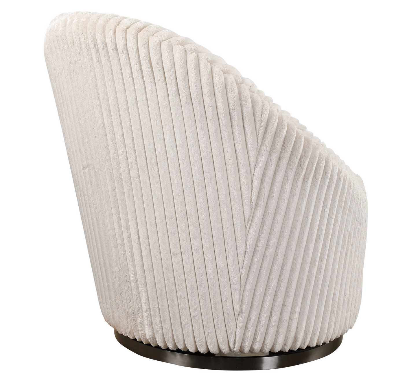 CRUE SWIVEL CHAIR IVORY