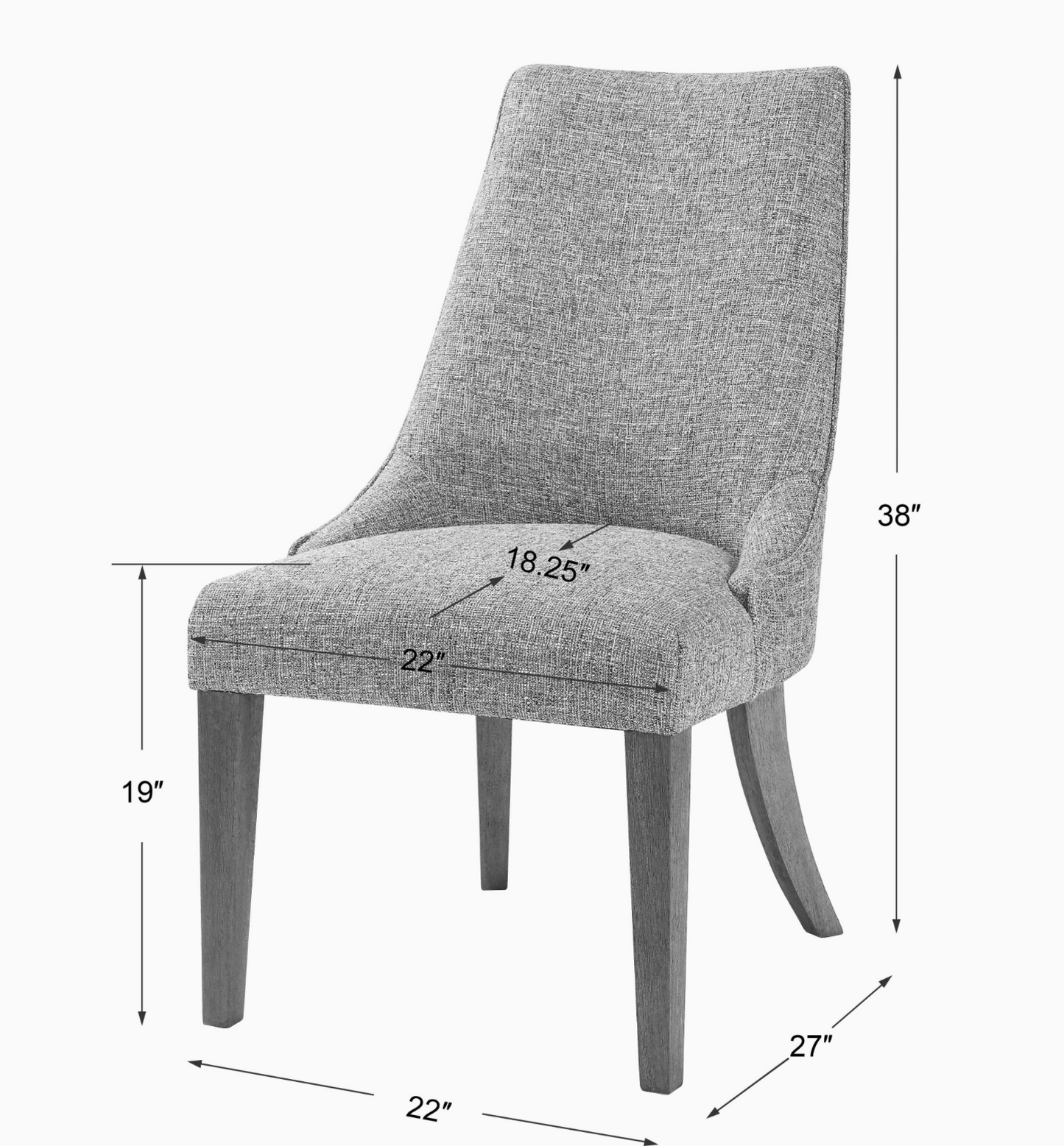 DAXTON ARMLESS CHAIR