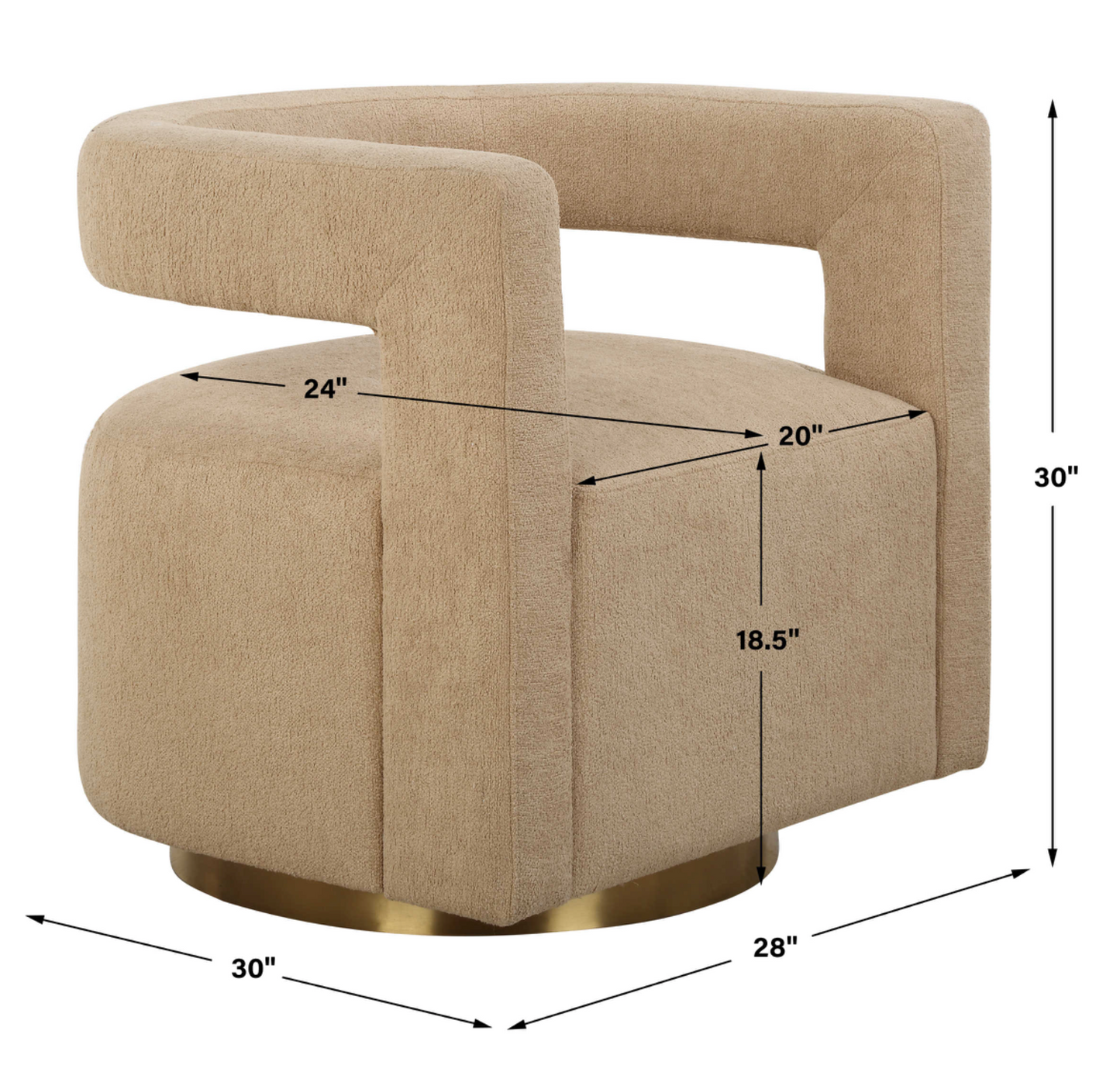 GROUNDED SWIVEL CHAIR