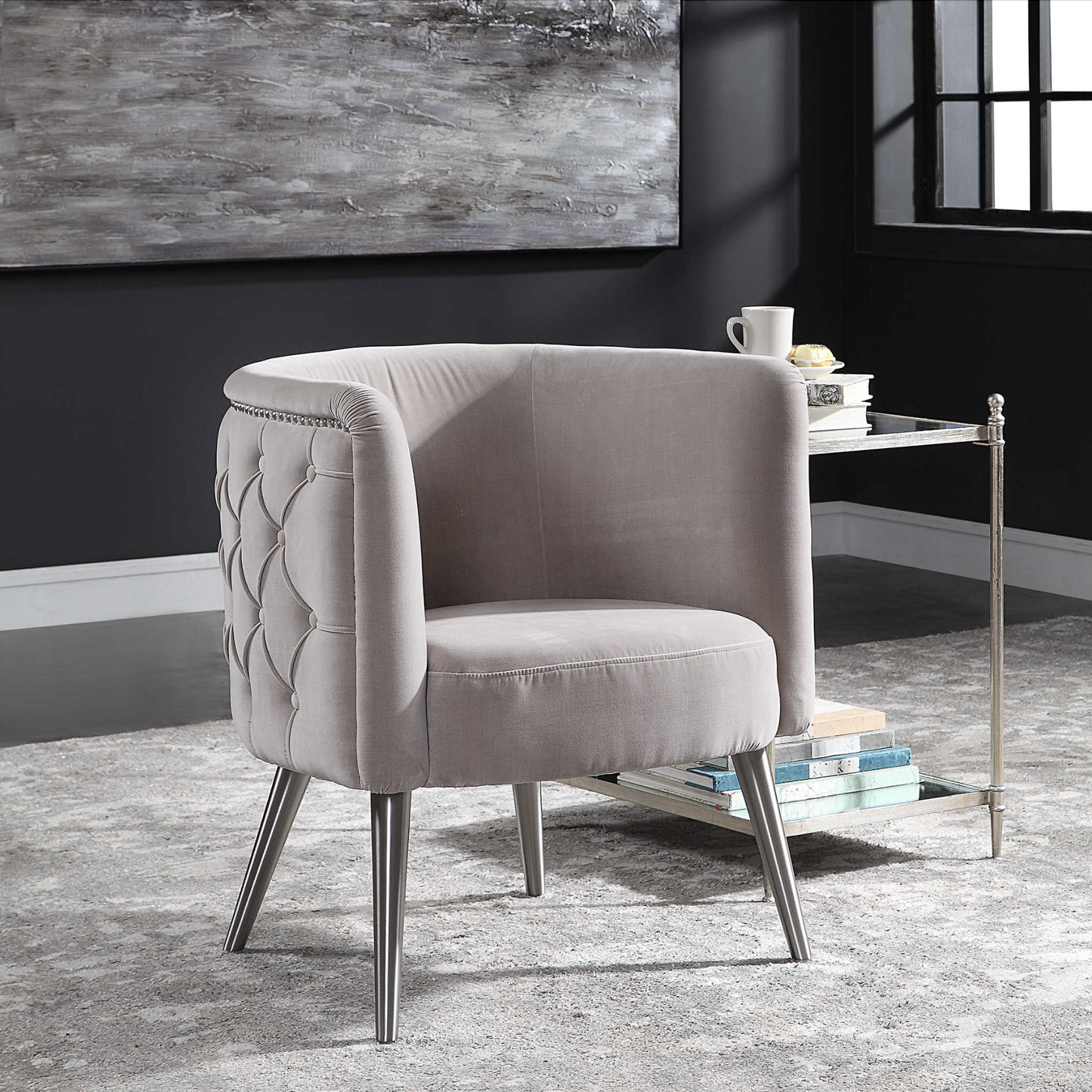 HAIDER ACCENT CHAIR CHAMPAGNE