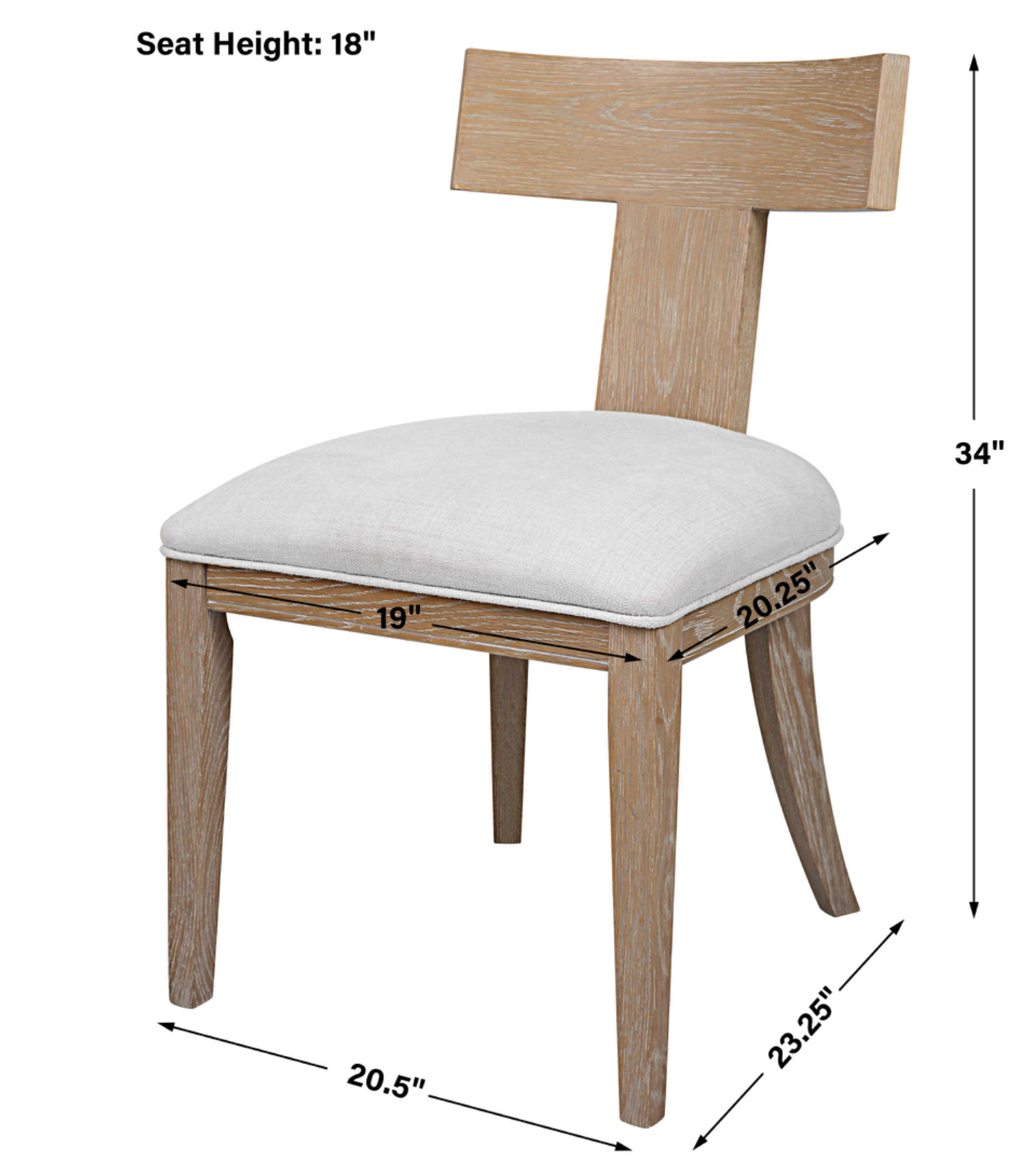 IDRIS ARMLESS CHAIR NATURAL